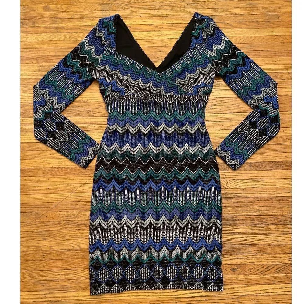 Guess sparkly long sleeve dress